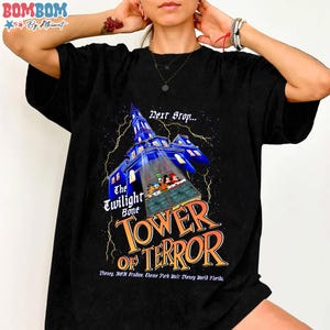 Vintage Retro Tower Of Terror Twilight Zone, Disneyland Halloween Shirts, Twilight Zone Shirt, Mickey Not So Scary, Halloween Party
