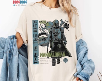 StarWars The Mandalorian This Is The Way Collage Shirt, Retro StarWars Shirt, StarWars Mandalorian T-shirt, StarWars This Is The Way Tee