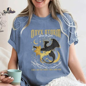 Onyx Storm Shirt, Quest Squad, Fourth Wing shirt, Xaden Riorson Violet Sorrengail, Fourth Wing Merch, Ridoc Tshirt, Basgiath War College Tee image 3