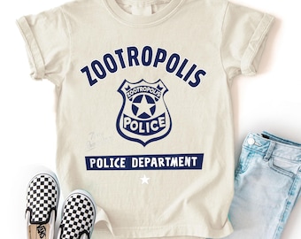 Zootopia Police Department Shirt, Judy Hopps Nick Wilde Gary De'Snake Tee, Zootropolis, Disneyland Family 2025 Shirt,Cartoon Animal T-Shirt
