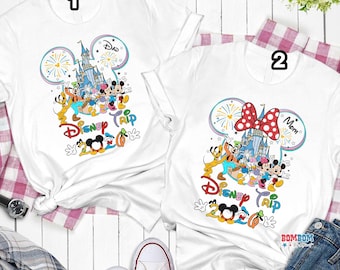 Personalized Disneyland Trip 2026 Comfort Colors Shirt, Mickey And Friends Magic Castle Shirt, Family Vacation 2026 Tee, Mickey And Co Shirt