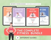 Ultimate Workout Guide Bundle | Kettlebell, Resistance Band, Bodyweight and Gym Programs | Printable Fitness PDFs for Home & Gym Training