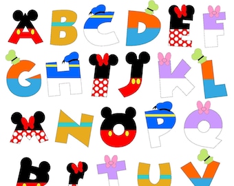 Mouse and Friends Alphabet PRINTABLE Letters