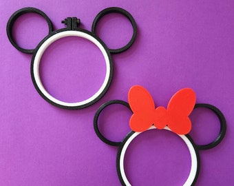 3D Printed Mouse Ears Embroidery Hoops