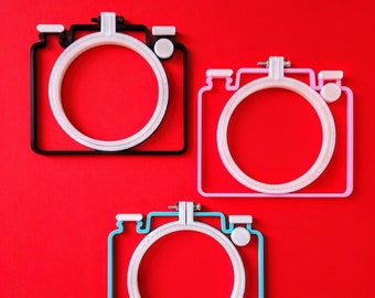 3D Printed Vintage Camera Embroidery Hoops