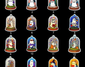 Ghost Cloche Stickers