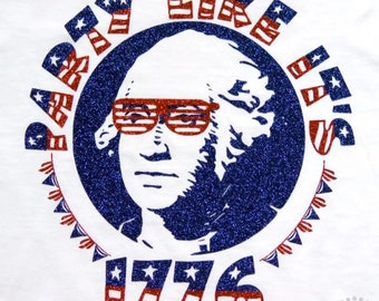Retro July 4th George Washington Cut File