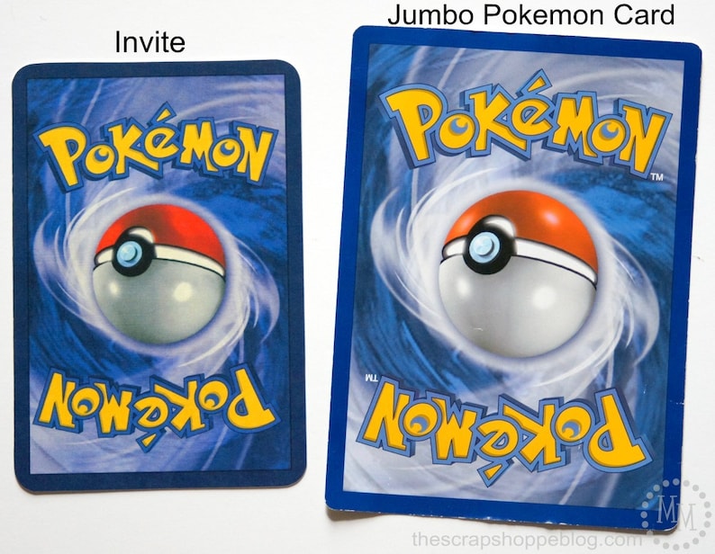 Pokémon Custom PRINTABLE Birthday Invitation with PHOTO image 3