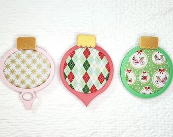 3D Printed Christmas Ornament Embroidery Hoops