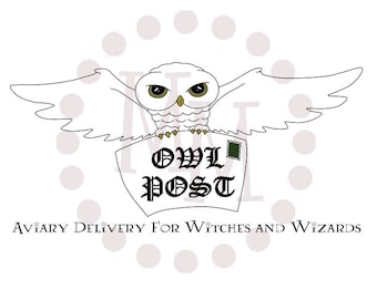 Wizard Inspired PRINTABLE/CUT FILE Owl Post