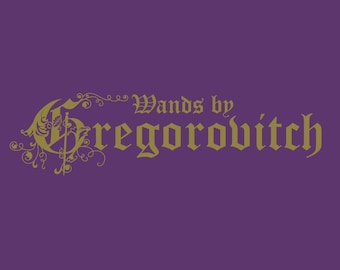 Wizard Inspired PRINTABLE/CUT FILE Gregorovitch Sign