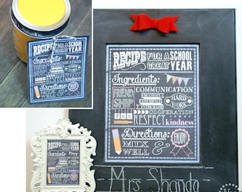 Printable School Year Recipe