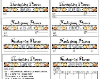 12 Thanksgiving Planner Pages
