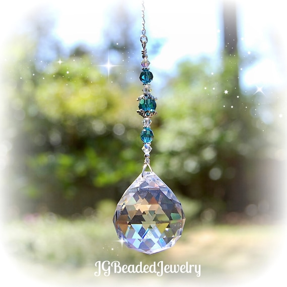 Large Swarovski Hanging Crystal Cascade Suncatcher Rainbow Maker