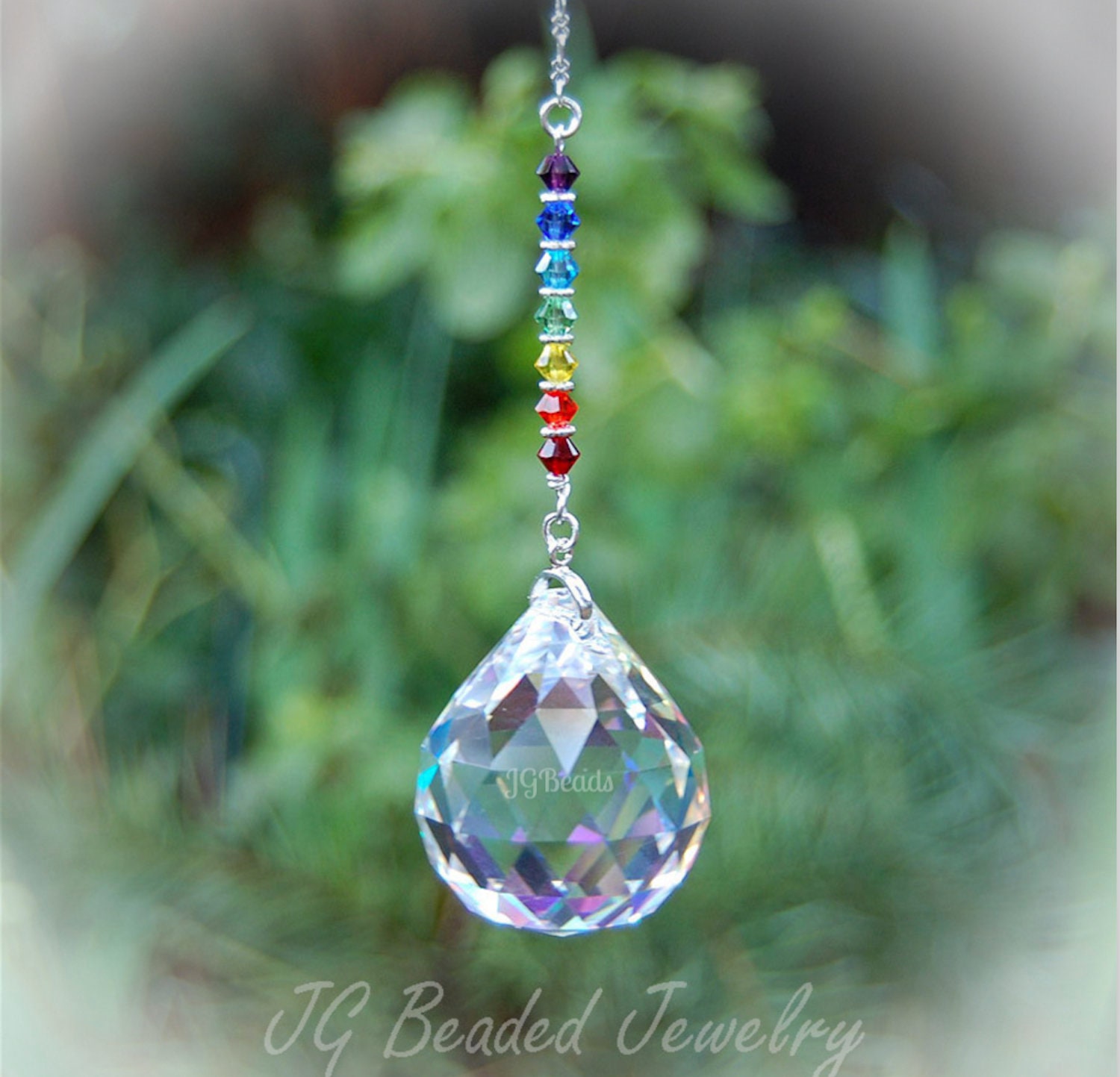 Rainbow Prism Suncatcher, Chakra Crystal, Rearview Mirror Car Charm, …