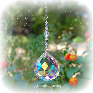 Large Rainbow Crystal Suncatcher Window Decoration
