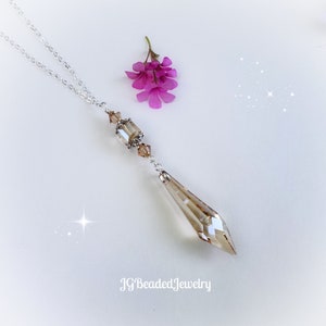 Swarovski Golden Shadow Rearview Crystal, Home Decor, Teardrop Prism
