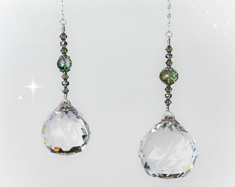 Large Window Crystal Suncatcher, Hanging Crystal Rainbow Maker, Home Decor, 40mm or 50mm