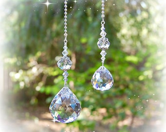 Prism Crystal Ceiling Fan Light Chain Pull Ornament Set, Lighting, Home Decor