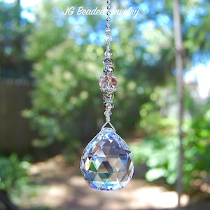 Ceiling Fan Light Pull Crystal Ball, Beaded Prism Fan Attachment Chain Pull