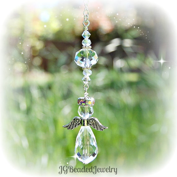 Guardian Angel Rearview Mirror Car Charm Window Decoration - Etsy