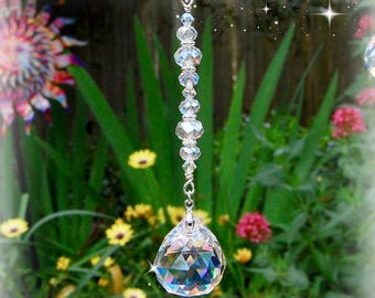 Hanging Crystal Prism Suncatcher, Window Decor, Car Charm
