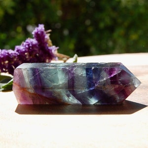 Rainbow Fluorite Crystal Point, Receive EXACT Crystal