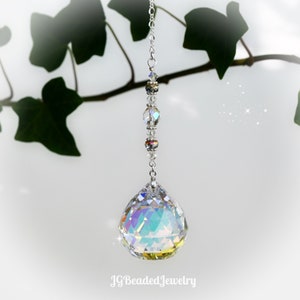 Hanging Crystal Suncatcher, Rearview Mirror Prism, Window Decoration, 30mm Prism