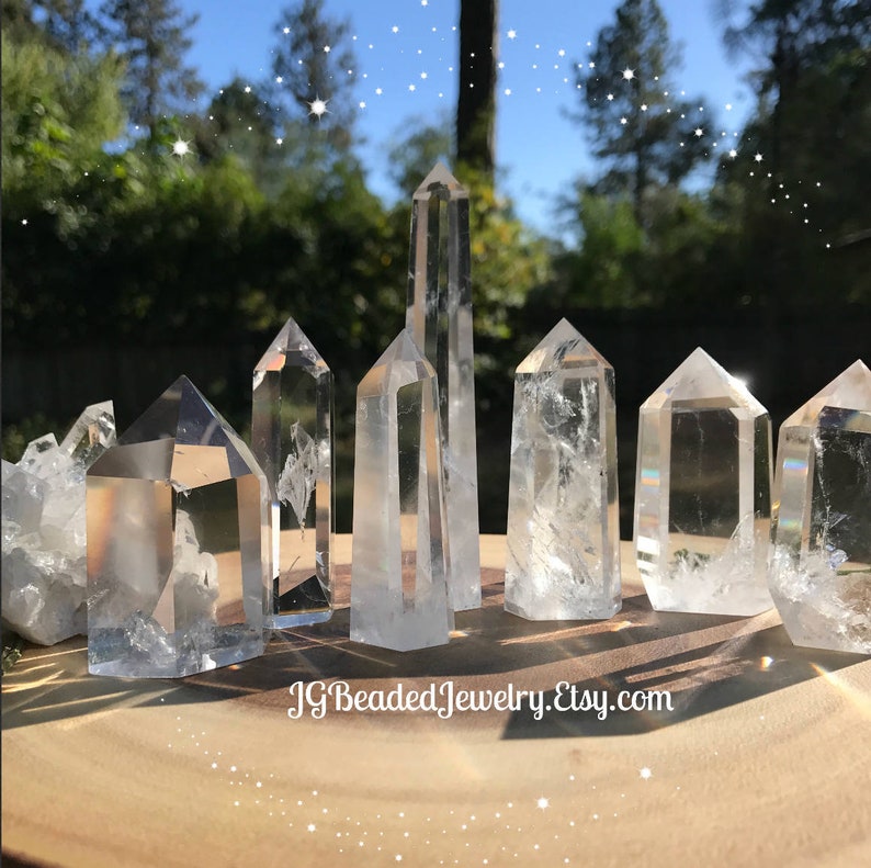 Clear Quartz Crystal Point, PLEASE READ DESCRIPTION, Chakra Reiki Energy Healing Cleansing Protection Random Selection 