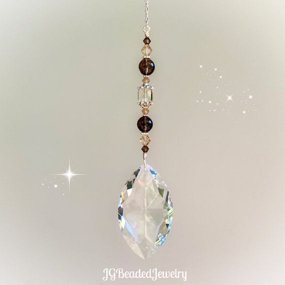Diamond Swarovski Crystal Prism Suncatcher - JGBeads