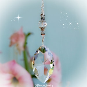 Swarovski Marquise Crystal Suncatcher, Window Decoration, Rearview Mirror Car Charm, 50mm  Prism - LIMITED EDITION
