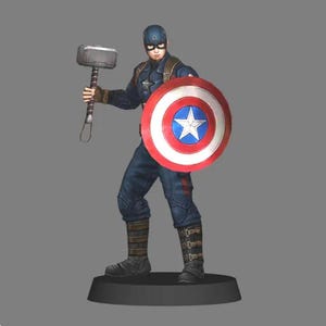 Captain america figure handmade