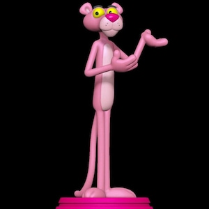 Pink Panther statue Inspector Clouseau gift / collection / handmade