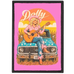 Dolly Parton Patch, Iron On Patch, Dollywood Western Patch, Hat Patches, Trucker Hat Patch, Dolly Parton Patches, Jacket Patch, Cowgirl