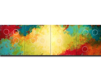 Large abstract painting Braille art gift JMJartstudio