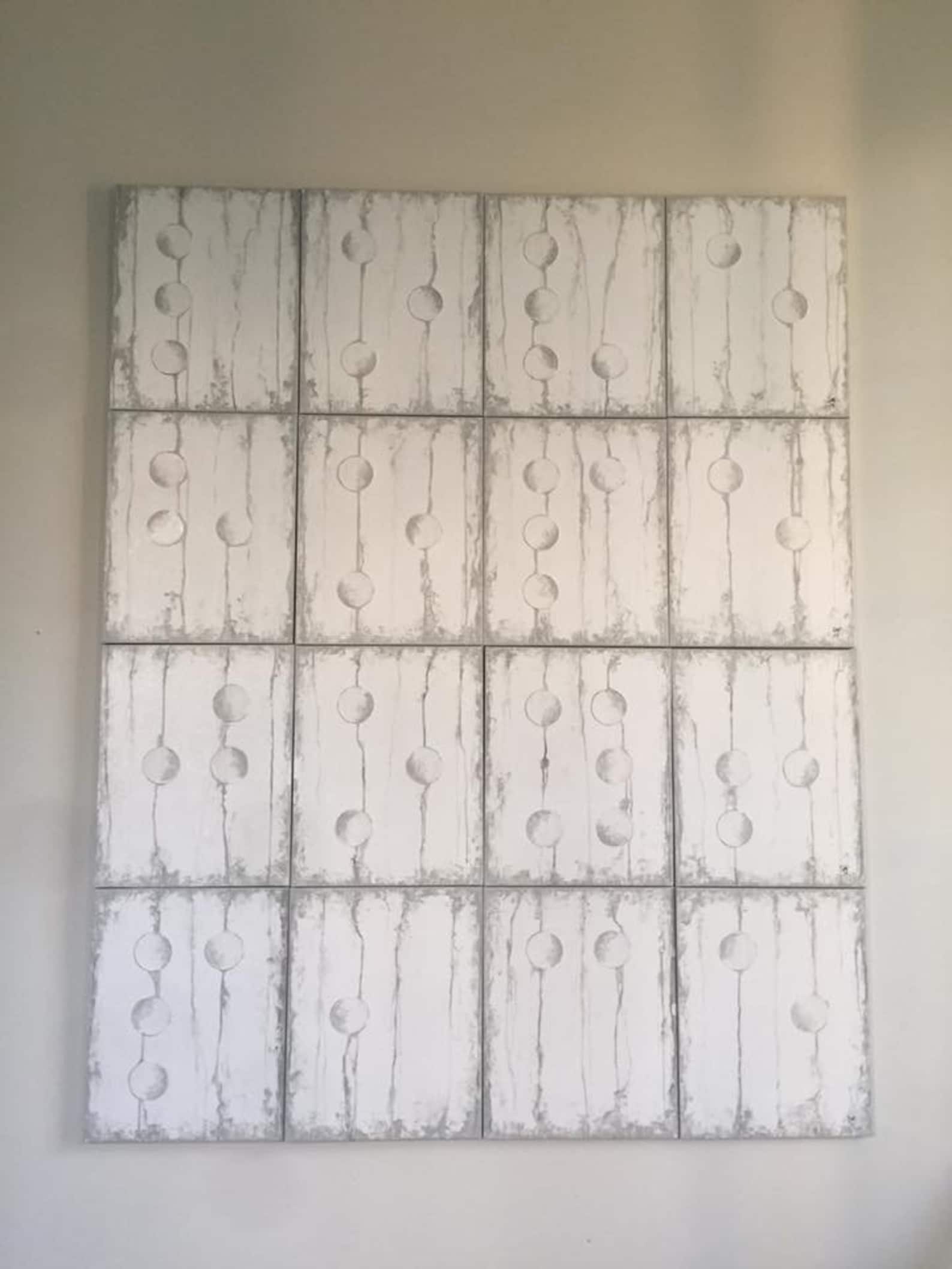 Large Abstract Braille Painting Original Art From Jmjartstudio Etsy