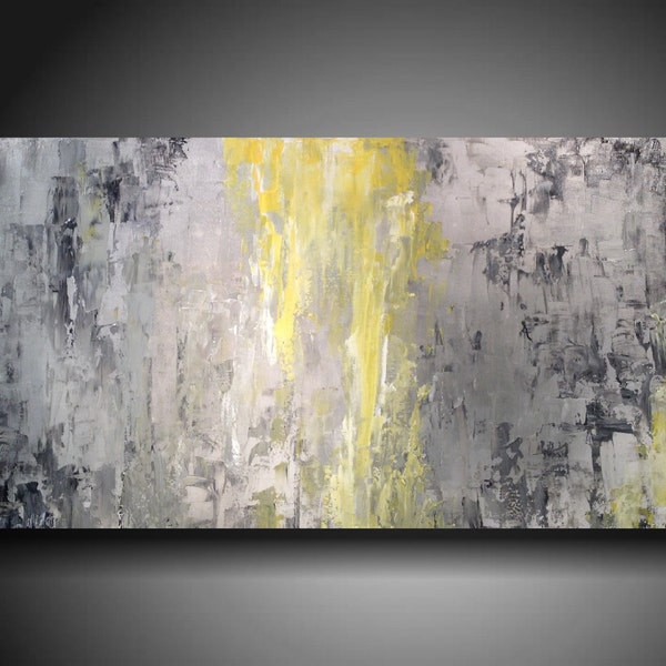 art painting PALLET KNIFE oil  Original abstract Painting modern landscape painting    painting large landscape painting 24 X 48 custom