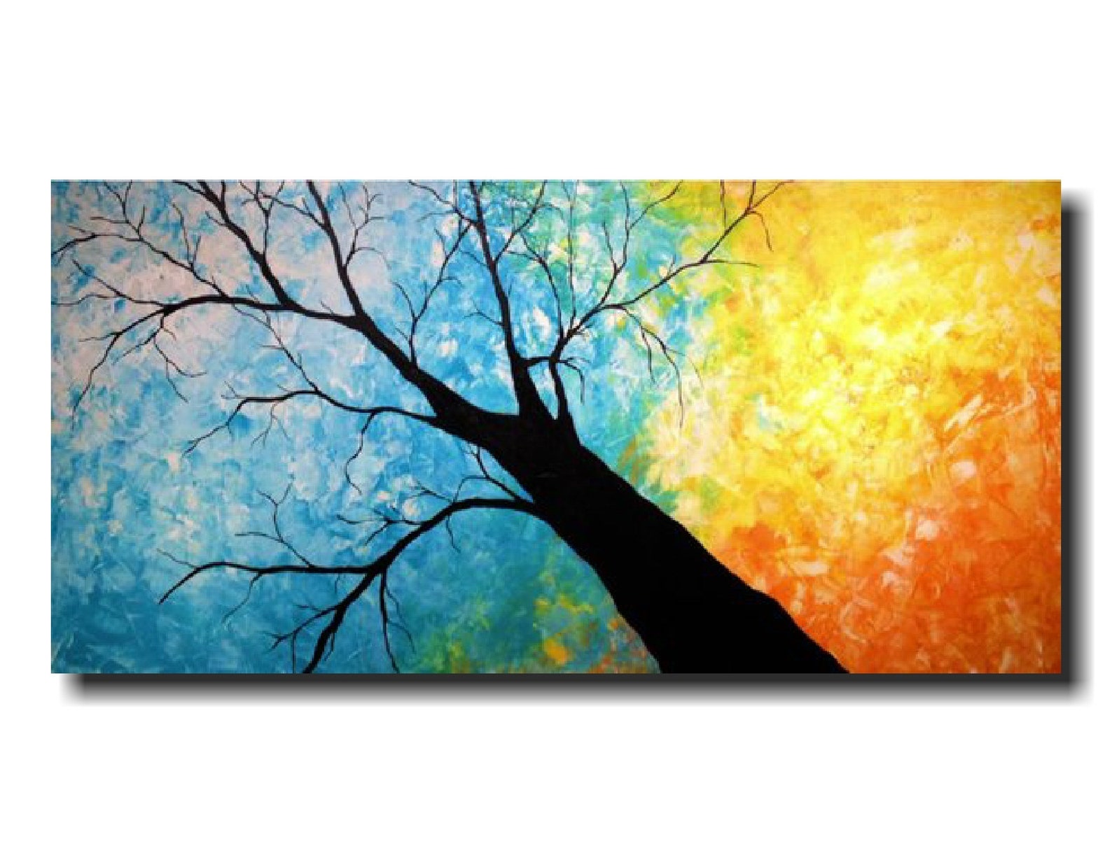 Original Art Large Abstract Tree Paintingby Artist Etsy