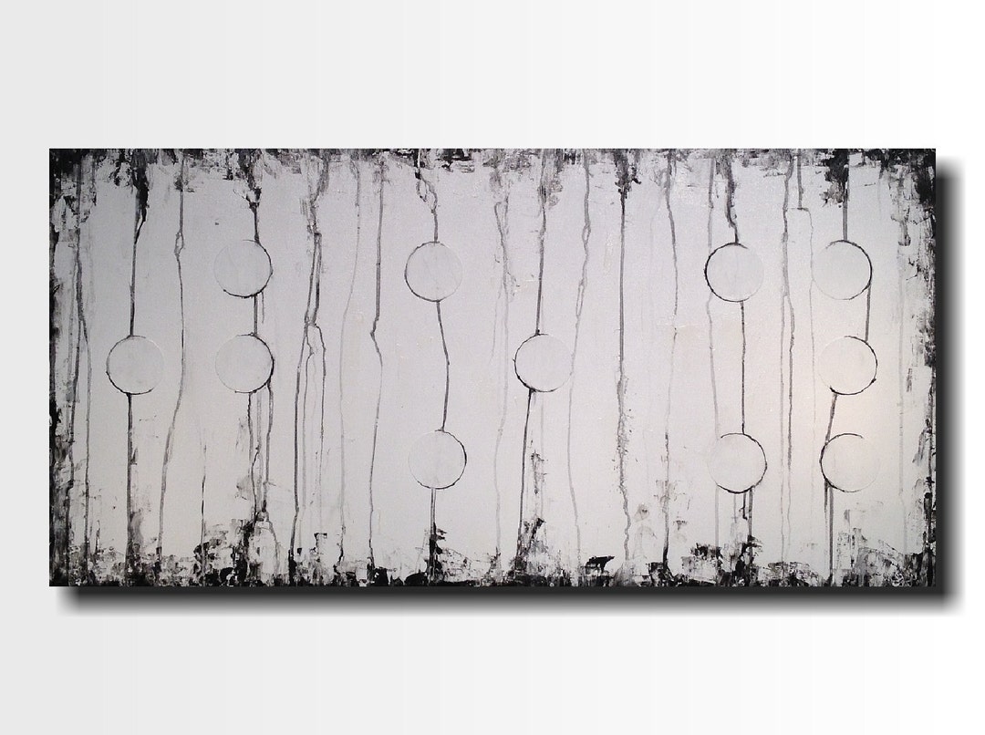 Large Abstract Braille Painting Original Artwork by Jmjartstudio