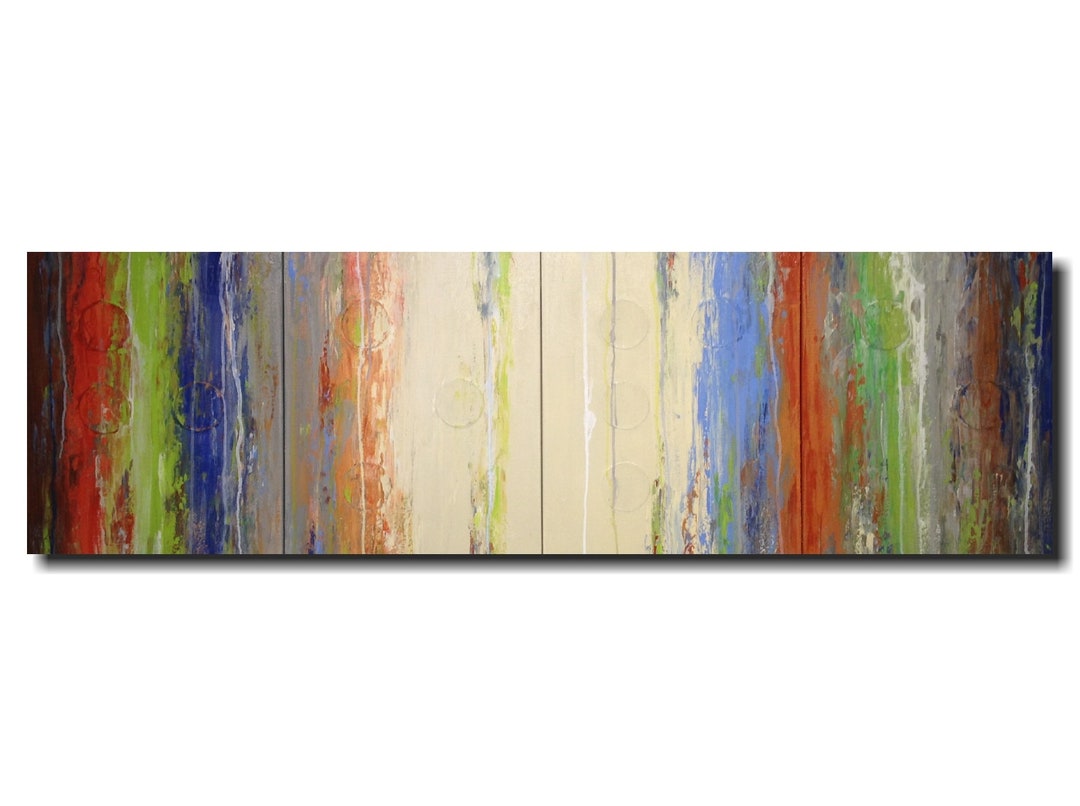 Large Textured Braille Painting Tactile Art Birthday Gift for the