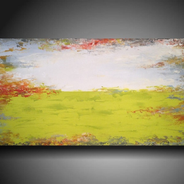 art painting Original abstract Painting modern landscape painting painting large landscape painting among us 24 X 48