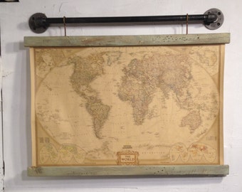 Industrial Art, Large Rustic wooden sign , JMJArtstudio