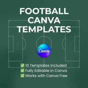 Modelli di Instagram Canva per squadre di calcio: pacchetto per giornata della partita, risultato finale, formazione e social media