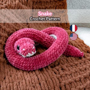 Schema per realizzare un serpente o un pitone all'uncinetto (PDF da scaricare)