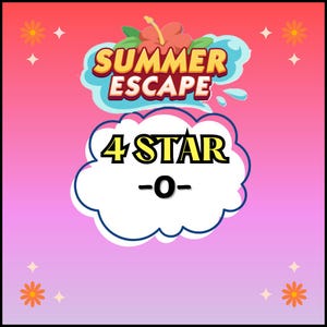 Monopoly 4 star sticker - -O- Set 15