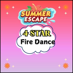 Monopoly 4 star sticker - Fire Dance Set 10