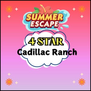 Monopoly 4 star sticker - Cadillac Ranch Set 16