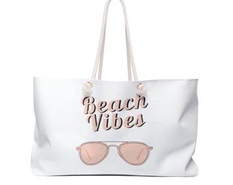 Beach Vibes Weekender Bag - Perfect for Getaways, Travel, and Summer Fun, Ideal for Beach Lovers, Vacation Essentials, Tote