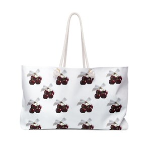 Cherry Weekender Bag - Perfect for Getaways, Travel, and Summer Fun, Ideal for Beach Lovers, Vacation Essentials, Tote