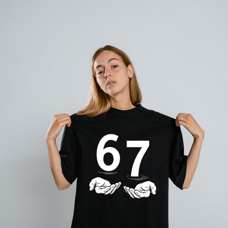 Six Seven SVG PNG 6 7 Meme Funny Hands Viral Internet Humor 67 Trend ...